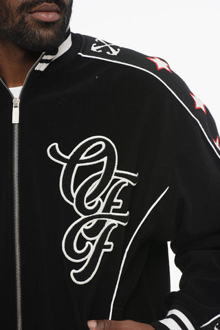 Embroidered NATURE LOVER Varsity Bomber