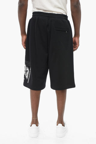 DGVIB3 Brushed Cotton Shorts with Print