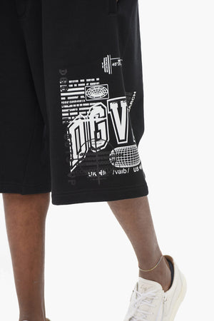 DGVIB3 Brushed Cotton Shorts with Print