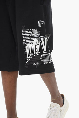 DGVIB3 Brushed Cotton Shorts with Print