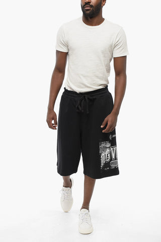 DGVIB3 Brushed Cotton Shorts with Print