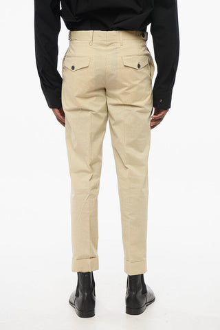 Pantaloni Chino PHILIP in Misto Cotone Gessato