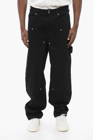 Jeans 5 Tasche Regular Fit con Passanti 23cm