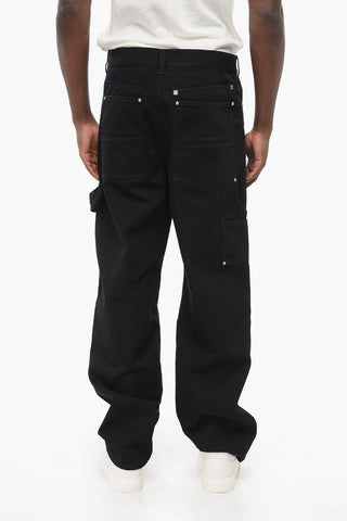 Jeans 5 Tasche Regular Fit con Passanti 23cm