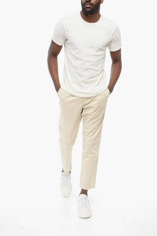 Crew Neck Monochrome Cotton T-Shirt