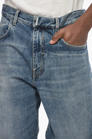 Jeans Regular Fit con Lavaggio Delavè 24cm
