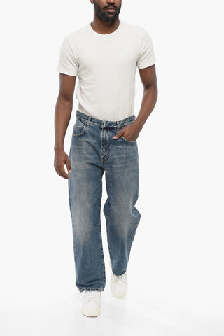 Jeans Regular Fit con Lavaggio Delavè 24cm