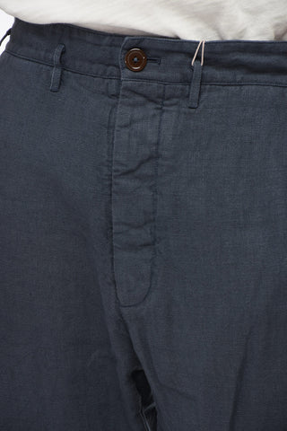 Linen Cropped Fit Chinos Pants