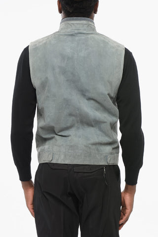 ID Suede Zipped Vest