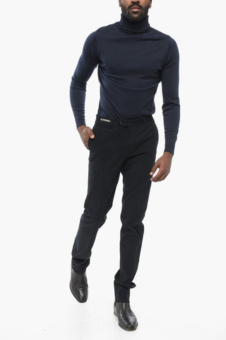 Cotton Trousers with Welt Pockets