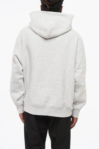 Felpa Hoodie in Cotone Felpato a Tinta Unita
