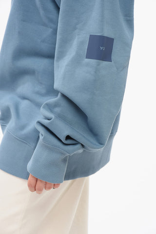 Monochrome Brushed Cotton Sweatshirt with Crew Neck