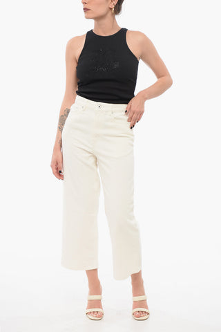 Jeans Cropped Fit SUMIRE with Belt Loops 25cm