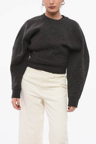 Crew Neck Wool Blend Pullover