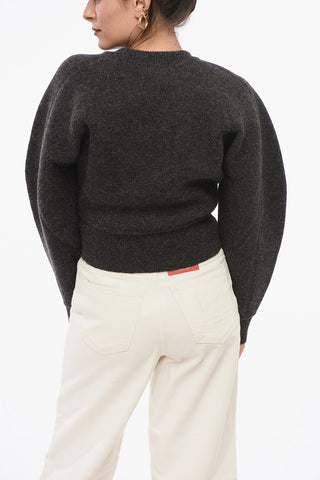 Crew Neck Wool Blend Pullover