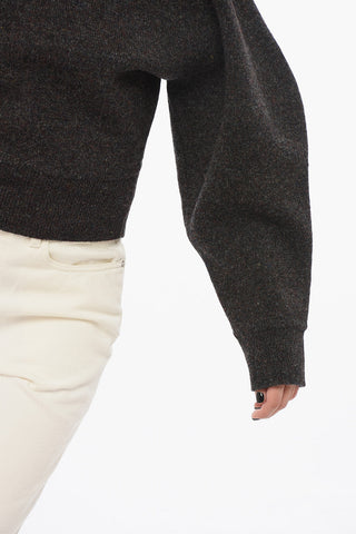 Crew Neck Wool Blend Pullover