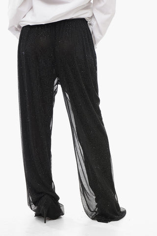Palazzo-Hose mit Strass