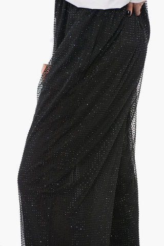 Palazzo-Hose mit Strass