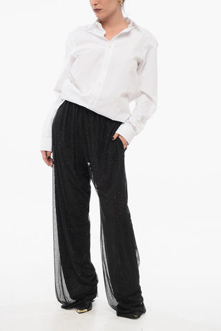 Palazzo-Hose mit Strass