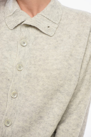 EMPORIO Turtleneck Wool Blend Cardigan
