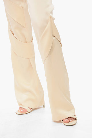 Satin Cargo Trousers