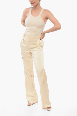Satin Cargo Trousers