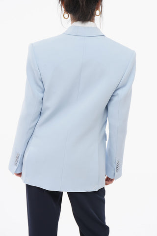 Blazer Doppiopetto In Lana Con Revers A Lancia