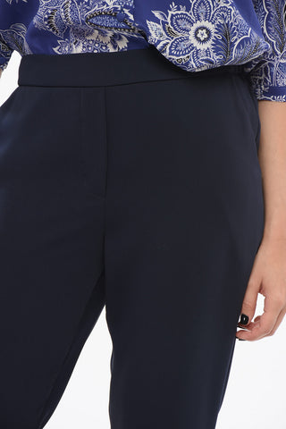 Pantaloni Slim con Risvolti