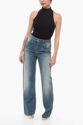 Straight Fit Delavè Cargo Denims 25cm