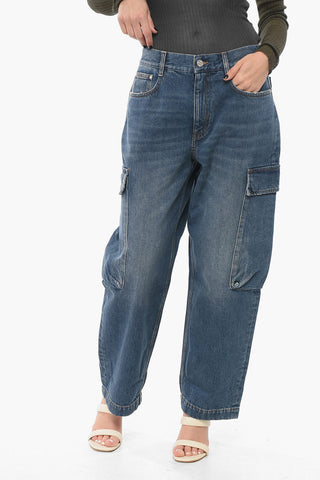 Dark Washed Cargo Denims 21cm