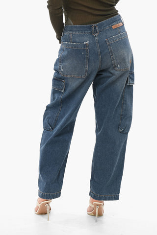 Dark Washed Cargo Denims 21cm