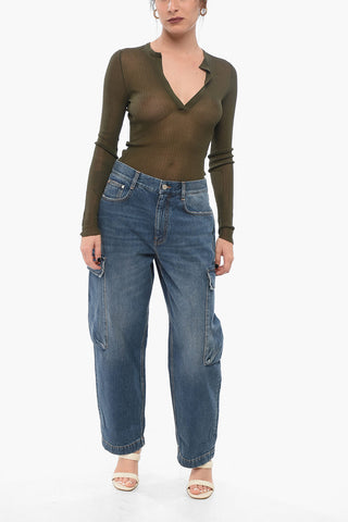Dark Washed Cargo Denims 21cm