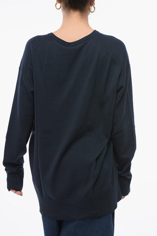 V Neck Cotton Sweater