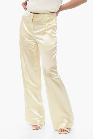Satin Pleated Pants