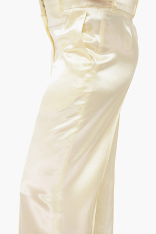 Satin Pleated Pants