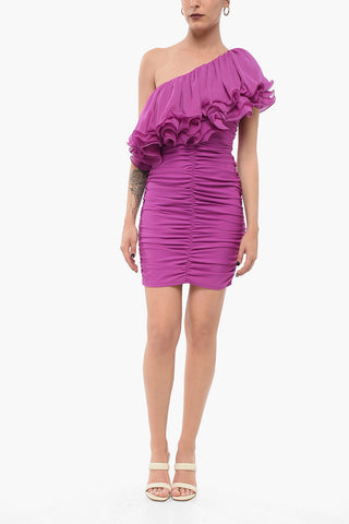 Asymmetric Ruffled Dress