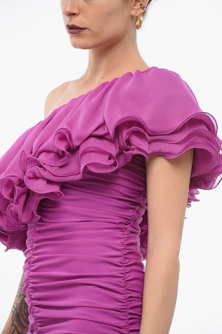 Asymmetric Ruffled Dress