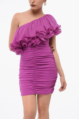 Asymmetric Ruffled Dress