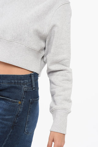 Brushed Cotton Cropped Fit Hoodie