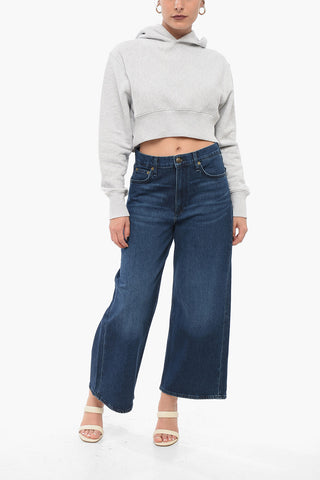 Brushed Cotton Cropped Fit Hoodie