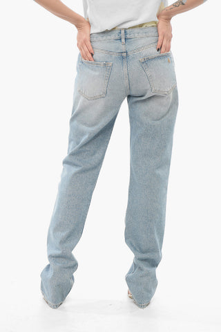 Light Washed Straight Fit Denims 19cm