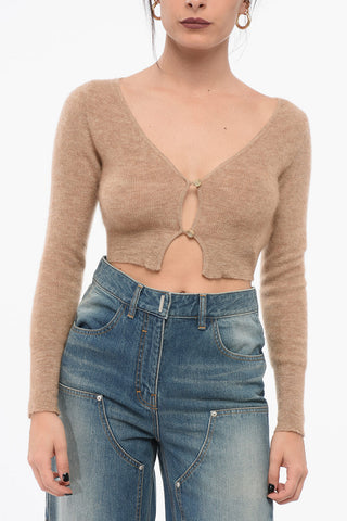 Cardigan Crop LE ALZOU in Lana Merino