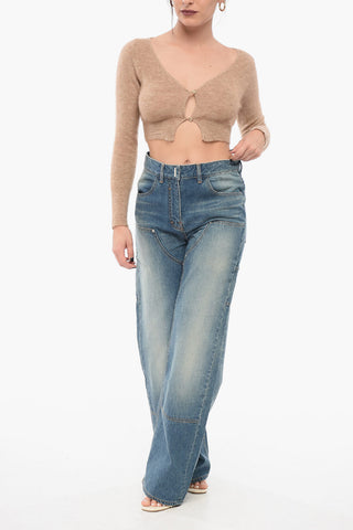 Merino LE ALZOU Cropped Cardigan