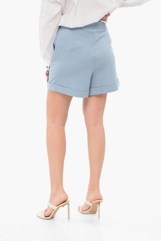 Shorts A Vita Alta Con Pinces