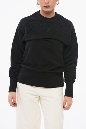 Crewneck Sweatshirt with Embroidered Logo