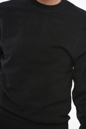 Crewneck Sweatshirt with Embroidered Logo