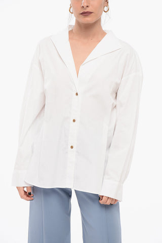 Camicia A Maniche Lunghe Con Pinces