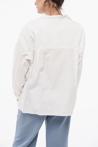 Camicia A Maniche Lunghe Con Pinces