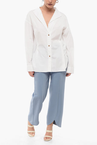 Camicia A Maniche Lunghe Con Pinces
