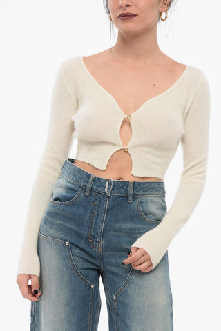Merino LE ALZOU Cropped Cardigan